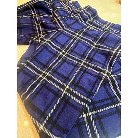 NY AND CO. WOMENS BLUE PLAID PANTS SIZE LARGE - Picture 3 of 6